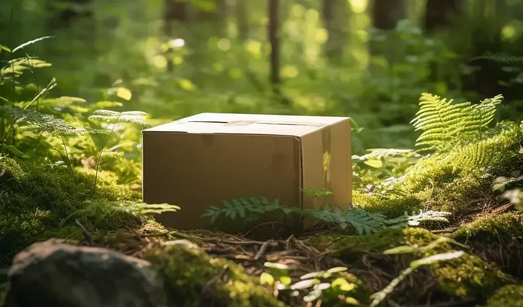 Karton in Natur