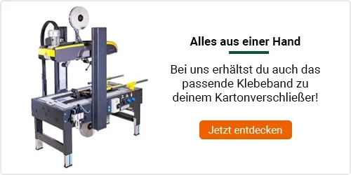 Kartonverschließer und Klebeband