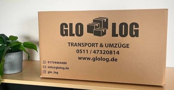 Bedruckter Umzugskarton von Glolog