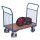 VARIOfit Doppel-Drahtgitter Stirnwandwagen 500 kg Traglast Typ L + EasySTOP