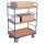 VARIOfit Etagenwagen hoch mit 3 Tabletts 250 kg Traglast Typ S + EasySTOP