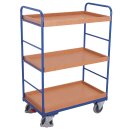 Etagenwagen hoch mit 3 Tabletts 250 kg Traglast Typ M + EasySTOP-1