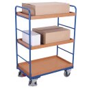 VARIOfit Etagenwagen hoch mit 3 Tabletts 250 kg Traglast Typ M + EasySTOP