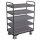 Etagenwagen hoch mit 5 Tabletts 250 kg Traglast Typ M + EasySTOP-1