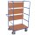 VARIOfit Etagenwagen hoch mit 3 klappbaren Böden Typ M + EasySTOP