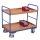 VARIOfit Etagenwagen mit 2 Tabletts 250 kg Traglast Typ L + EasySTOP
