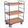 Etagenwagen hoch mit 3 Tabletts 250 kg Traglast Typ L + EasySTOP-1
