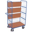 VARIOfit Etagenwagen hoch mit 3 klappbaren Böden Typ M + EasySTOP