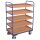 Etagenwagen hoch mit 5 Tabletts 250 kg Traglast Typ XL + EasySTOP-1