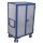 Stahlblech-Etagenwagen mit 1 festen und 4 variablen B�den Drehgriff-Doppelfl�gelt�r + EasySTOP Typ L-1