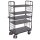 Paketwagen hoch mit 2 Gitterw�nden + 5 B�den 500 kg Traglast Typ L + EasySTOP-1