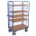 Paket-Dreiwandwagen hoch mit 5 B�den 400 kg Traglast Typ S + EasySTOP-1