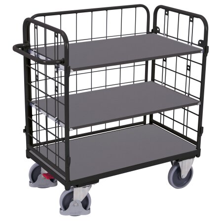 Paket-Dreiwandwagen mit 3 B�den 400 kg Traglast Typ S + EasySTOP-1