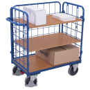 VARIOfit Paket-Dreiwandwagen mit 3 Böden 500 kg...