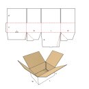 DHL Kleinpaket 350 x 250 x 80 mm (Automatikbodenkarton)