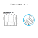 Tassenverpackung 1er 185 x 80 x 120 mm