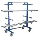 VARIOfit XL-Tragarmwagen zweiseitig mit 2 Posten - Anthrazitgrau