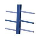 VARIOfit XL-Tragarmwagen zweiseitig mit 2 Posten - Anthrazitgrau