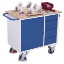VARIOfit Werkstattwagen mit 4 Schubladen, 1 Schrank, 1 Ladefläche + EasySTOP