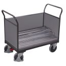 VARIOfit Dreiwandwagen 500 kg Traglast Typ XL + EasySTOP - Anthrazitgrau