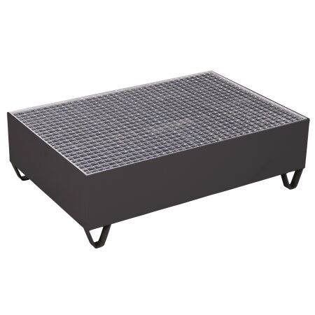 Auffangwanne mit Gitterrost f�r 2 x 200 l F�sser-1