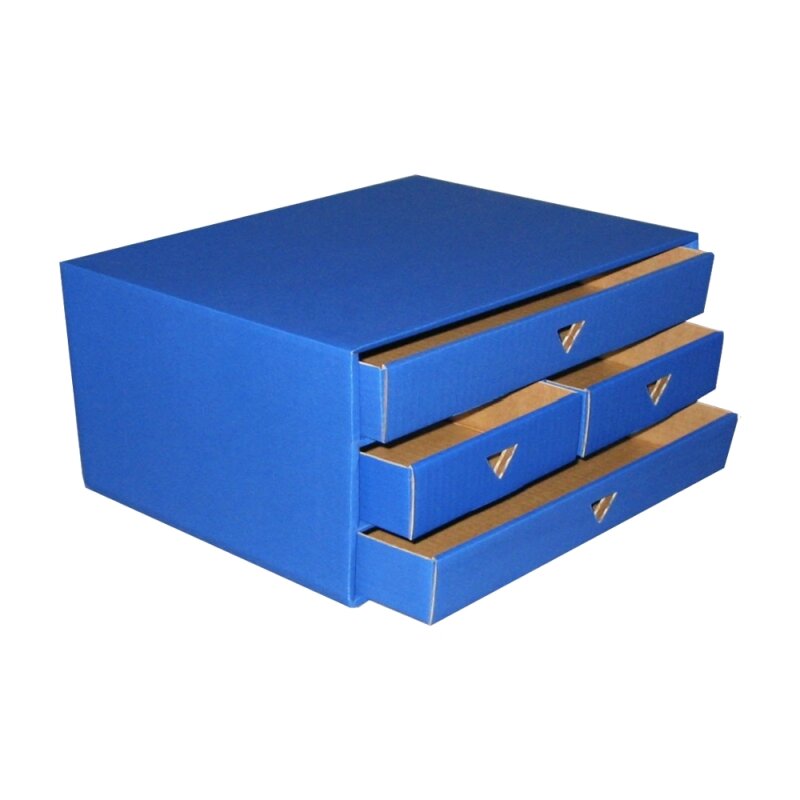 40 x Schubladenbox DIN A4 DIN A5 (rot)