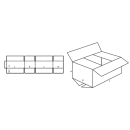 Faltkarton, 200 x 200 x 100 mm, Qual. 1.3 B