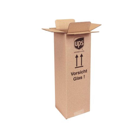 Flaschenversandkarton 1er mit PTZ-Zulassung DHL und UPS