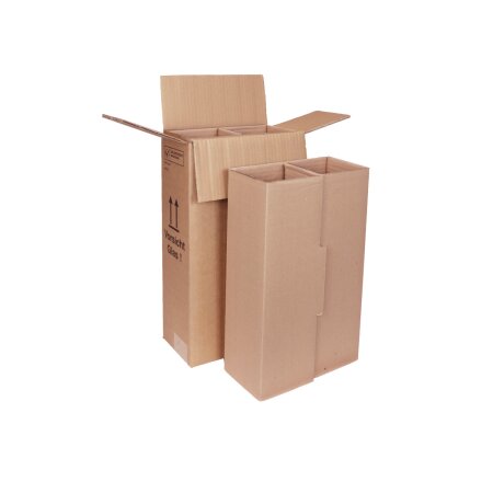 Flaschenversandkarton 2er mit PTZ-Zulassung DHL und UPS