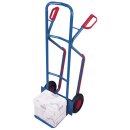 VARIOfit Stahlrohr-Sackkarre 250 kg mit Gleitkufen - Enzianblau