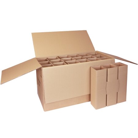 Flaschenversandkarton 18er mit PTZ-Zulassung DHL und UPS