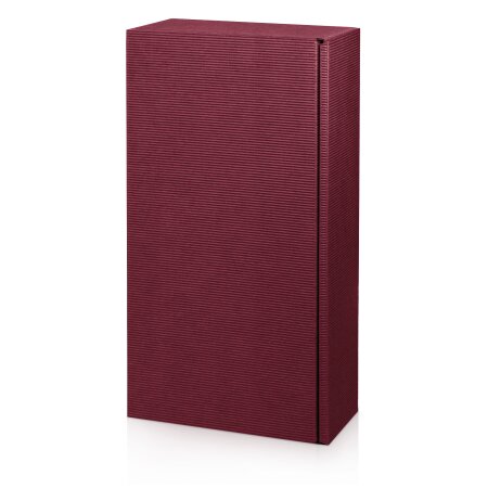 Präsentkarton "Modern Welle Bordeaux" 2er, 360mm