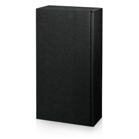 Präsentkarton "Modern Welle Schwarz" 2er, 360mm