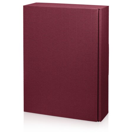 Präsentkarton "Modern Welle Bordeaux" 3er, 360mm