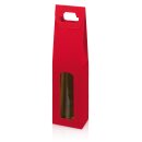 Tragekarton "Modern Welle Rot" 1er, 380mm