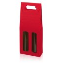 Tragekarton "Modern Welle Rot" 2er, 380mm