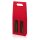 Tragekarton "Modern Welle Rot" 2er, 380mm