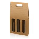 Tragekarton "Modern Welle Natur" 3er, 380mm