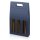 Tragekarton "Modern Welle Blau" 3er, 380mm