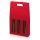 Tragekarton "Modern Welle Rot" 3er, 380mm
