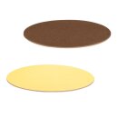 Dekoplatte "Schokobraun/Vanille" -S- oval,...