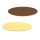 Dekoplatte "Schokobraun/Vanille" -S- oval, 200x150mm