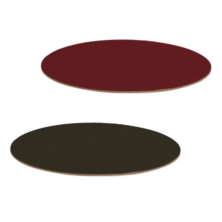 Dekoplatte "Weinrot/Schwarz" -S- oval, 200x150mm