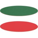 Dekoplatte "Rot/Grün" -M- oval, 300x200mm