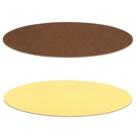 Dekoplatte "Schokobraun/Vanille" -M- oval, 300x200mm