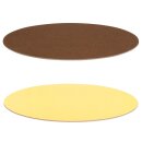 Dekoplatte "Schokobraun/Vanille" -M- oval,...