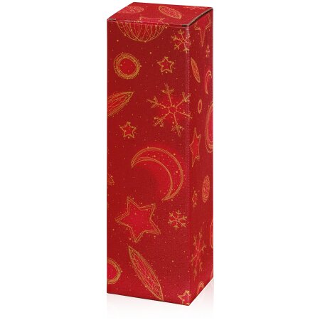 Faltschachtel "Christmas Rot" 1er MAGNUM, Strukturkarton