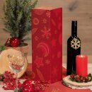 Faltschachtel "Christmas Rot" 1er MAGNUM, Strukturkarton