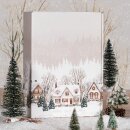 Präsentkarton "Winterdorf" 3er, 360mm, Strukturkarton
