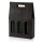 Tragekarton "Seta Schwarz" 3er, 340mm, Strukturkarton